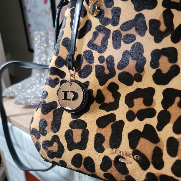 Leopard calf hair handbag Clearance